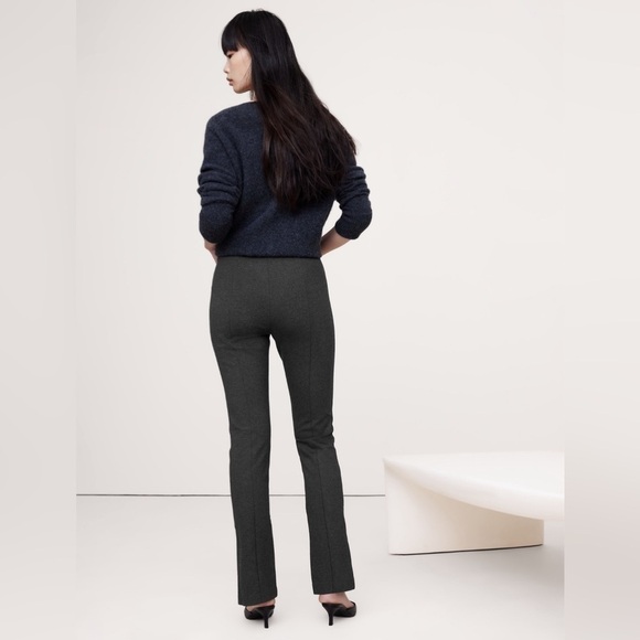 NWT! Banana Republic Gray Split Hem Skinny Everywhere Ponte Pants - Large Tall 🧡 - Picture 5 of 6